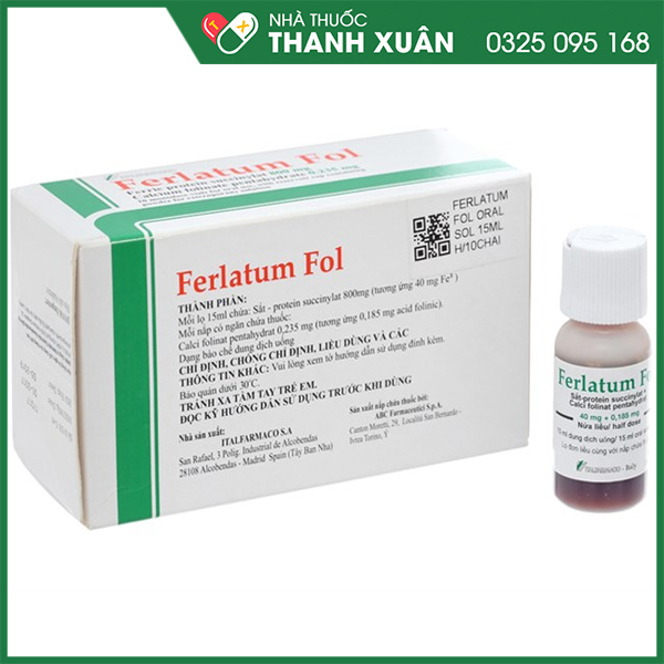 Ferlatum Fol phòng ngừa và điều trị thiếu sắt